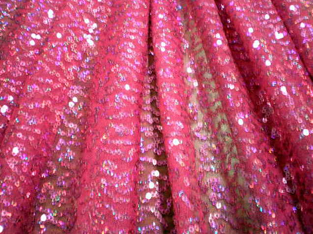 1.Fuchsia Random Sequins