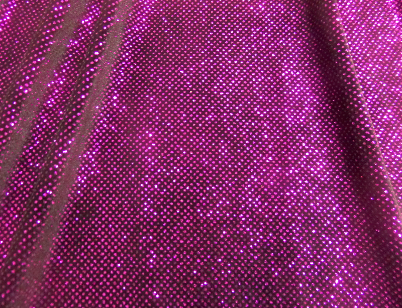 6.Fuchsia-Black Glitter Velvet#2
