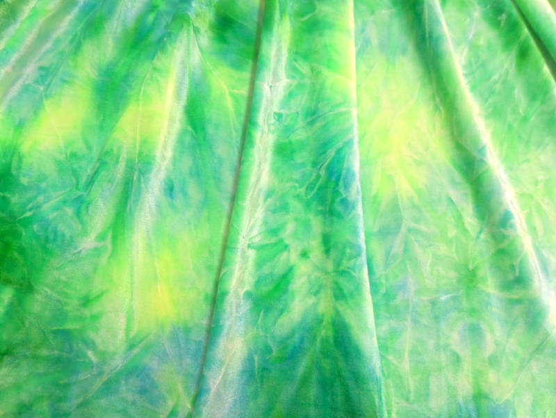 2.Green-Lt.Yellow Tye-Dye Velvet#3