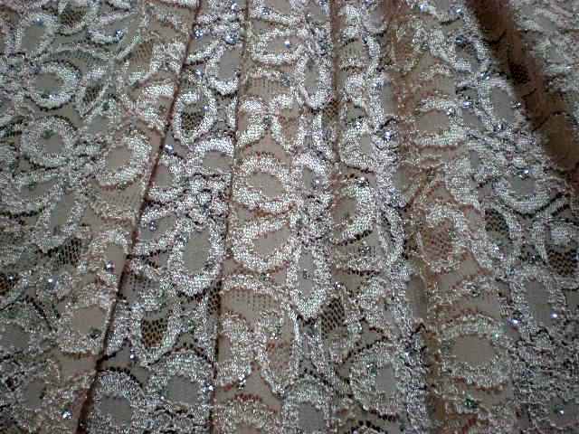 2.Lt.Pink Glitter Lace