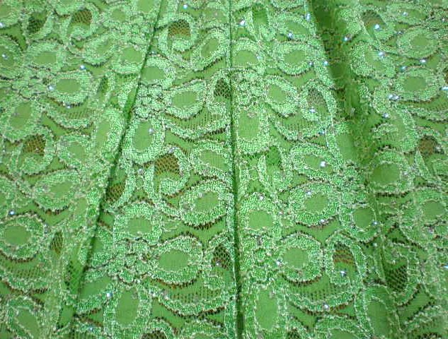 4.Lime Glitter Lace