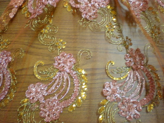 3.Peach Novelty Sequins #5