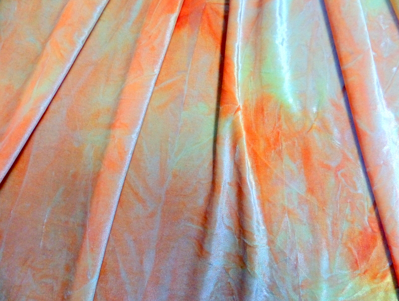 2.Orange Tye-Dye Velvet#2