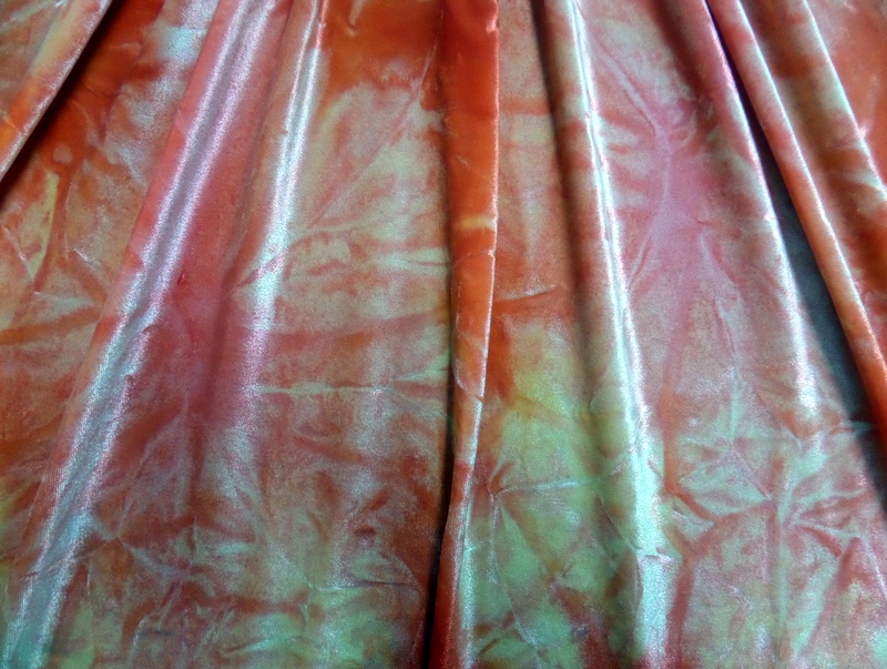 5.Red Tye-Dye Velvet#2