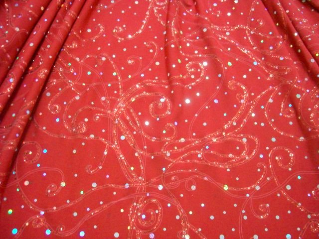 2.Red Glitter/Sequins Design Novelty